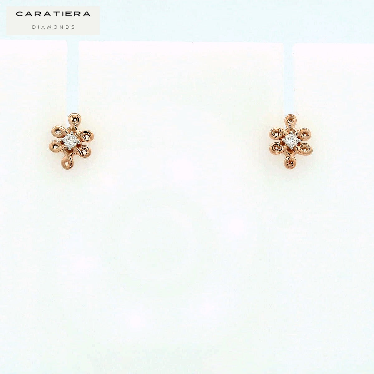 Filigree Bloom Diamond Studs   - 2stdd7