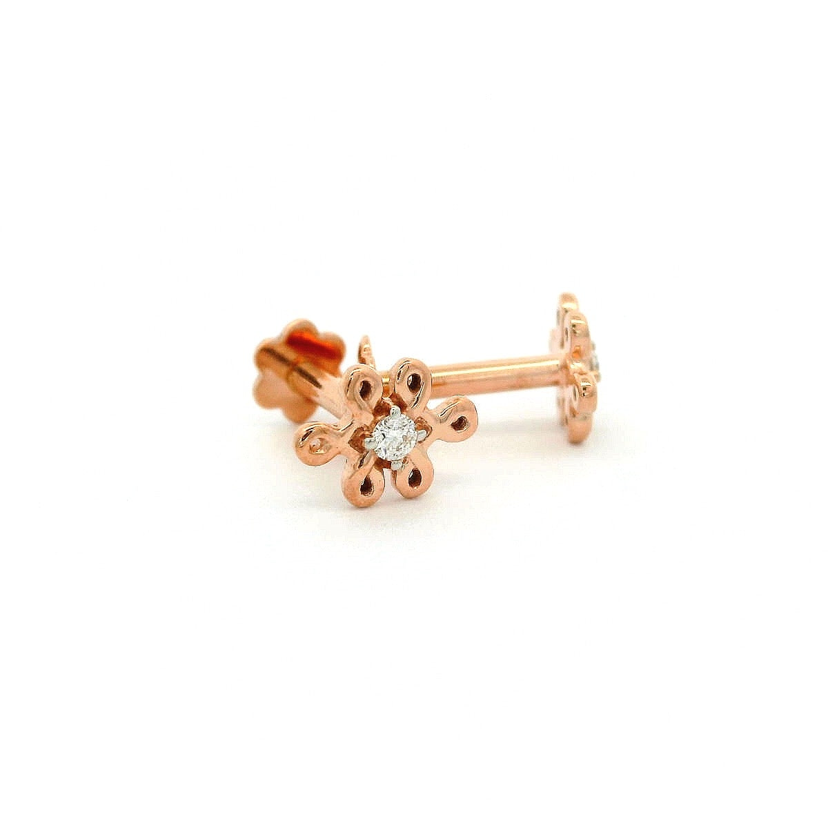 Filigree Bloom Diamond Studs   - 2stdd7