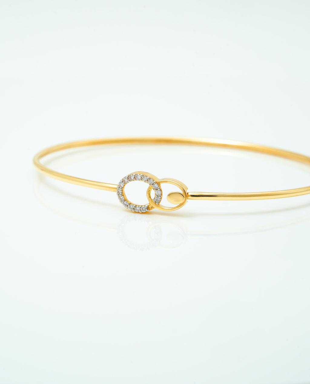 Golden Orbit Diamond Bangle  - PBD 46