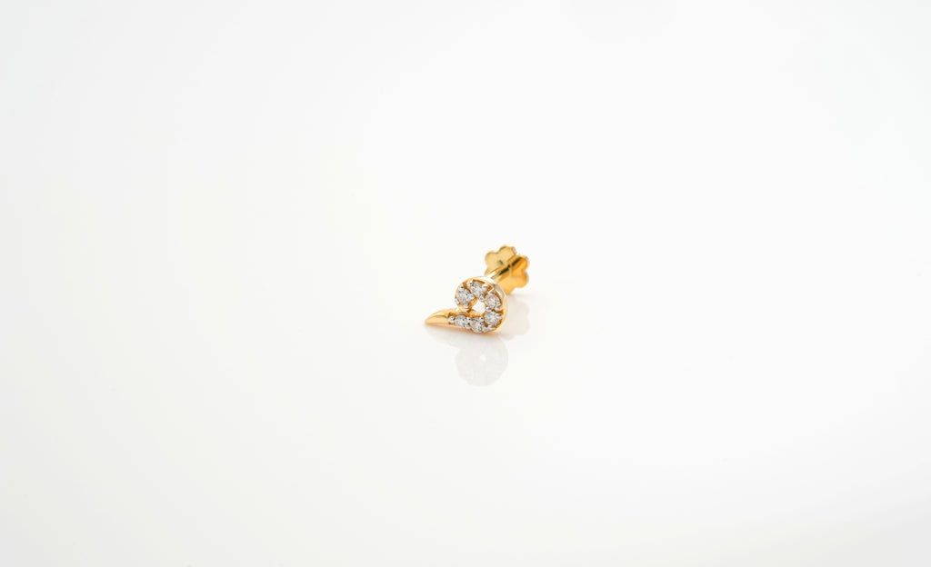 Lustre Spiral Nose pin  - NPD143