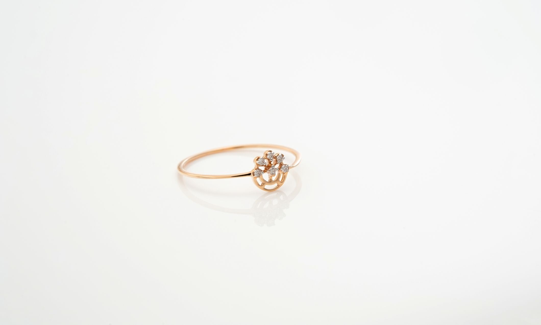 Diamond Lace Crown Ring - RGD861