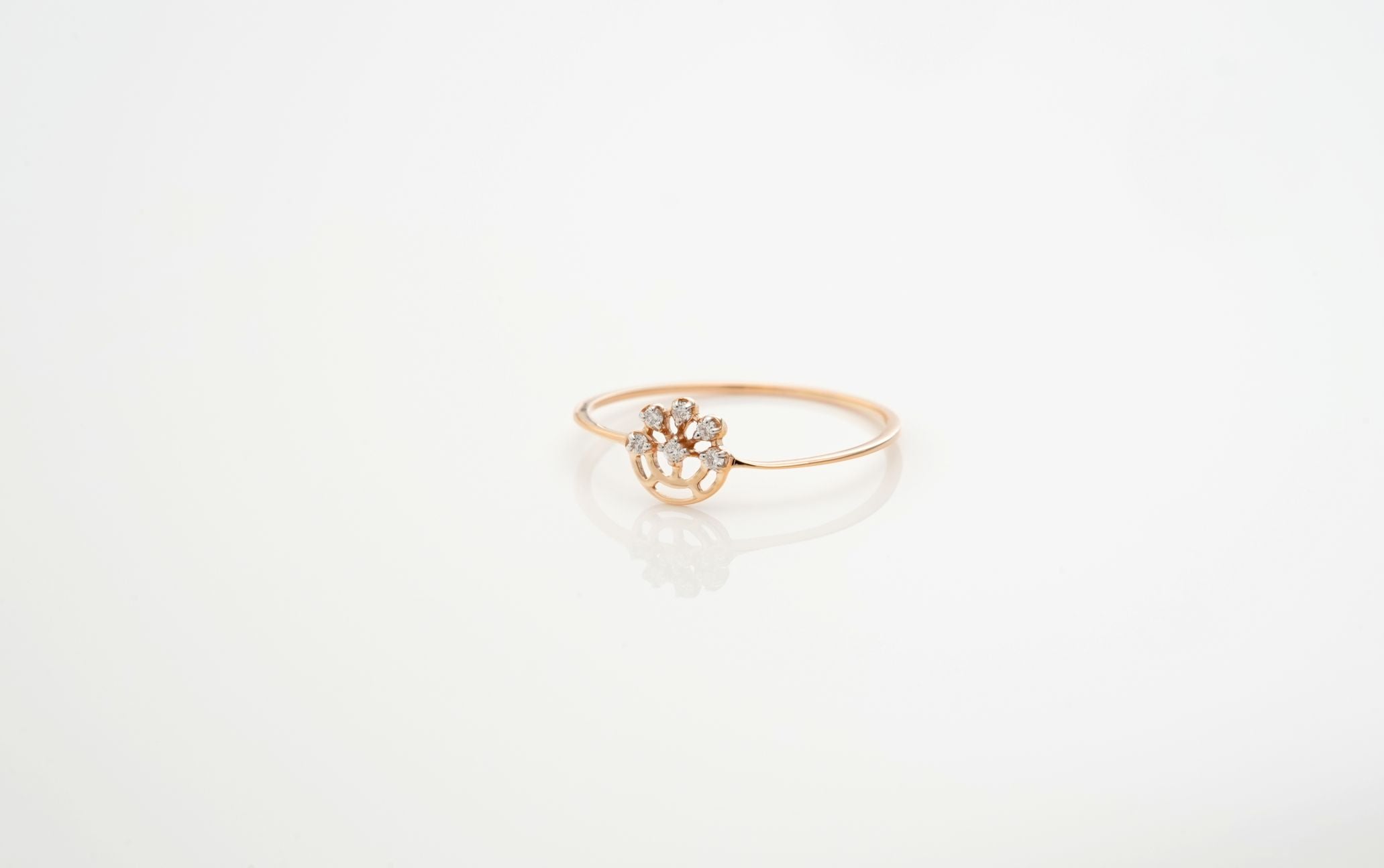 Diamond Lace Crown Ring - RGD861