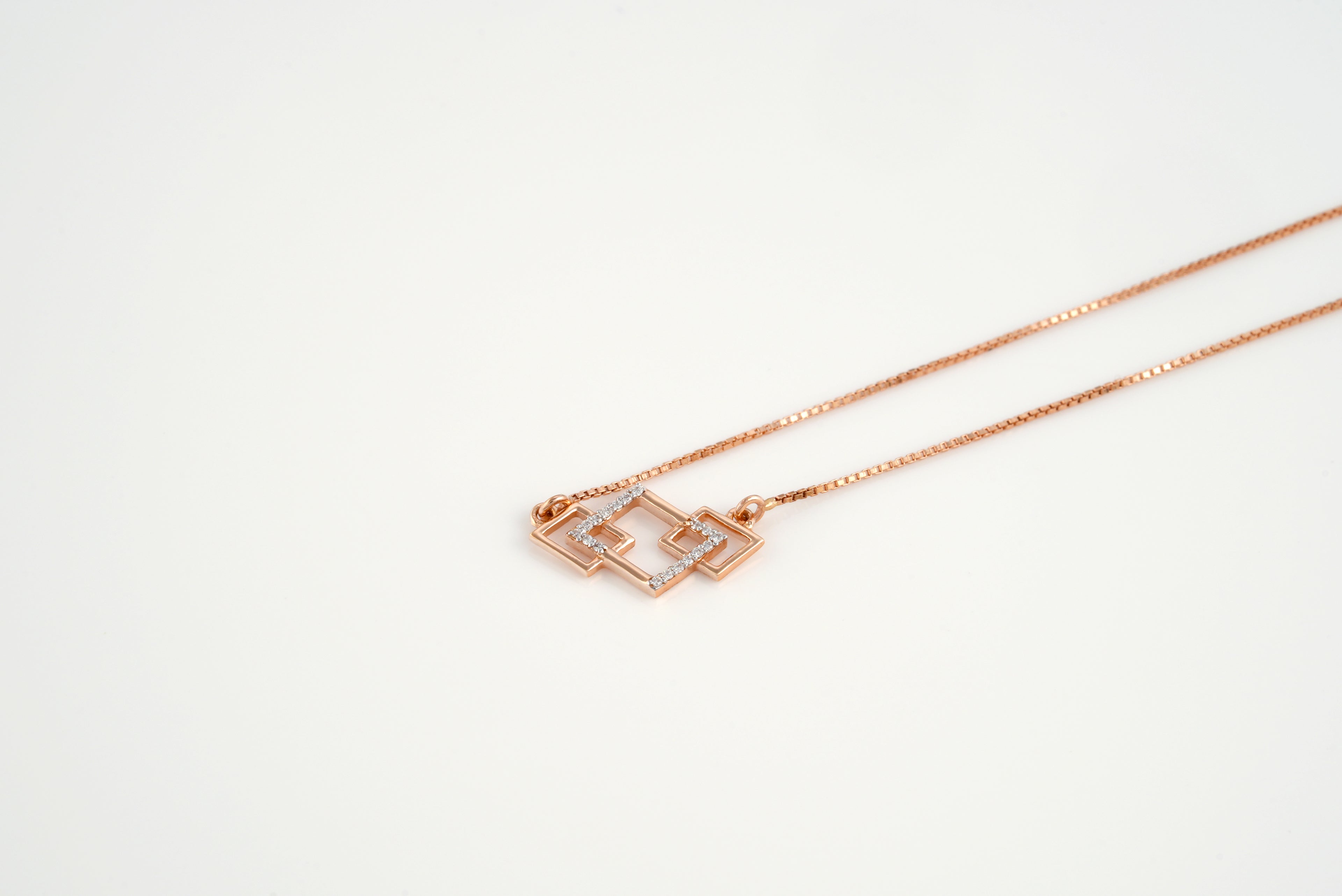 Three Sleek Rectangles Necklace