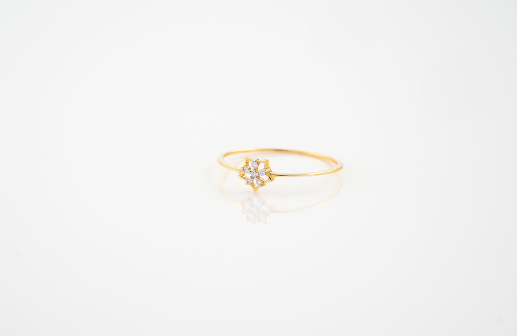 Floral Star Diamond Ring - RGD941