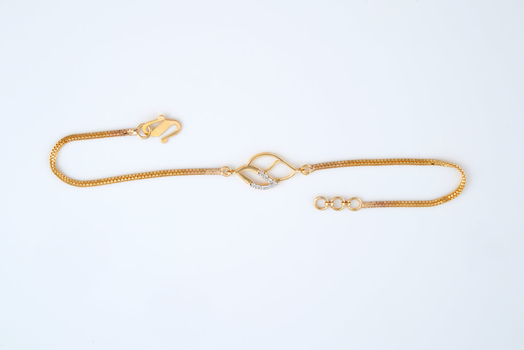 Diamond Leaflet Bracelet  - TBC105
