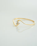 Golden Curve Spark Ring  - RGD1049