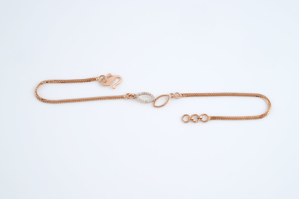 Twin Leaf Elegance Bracelet  -TBC22