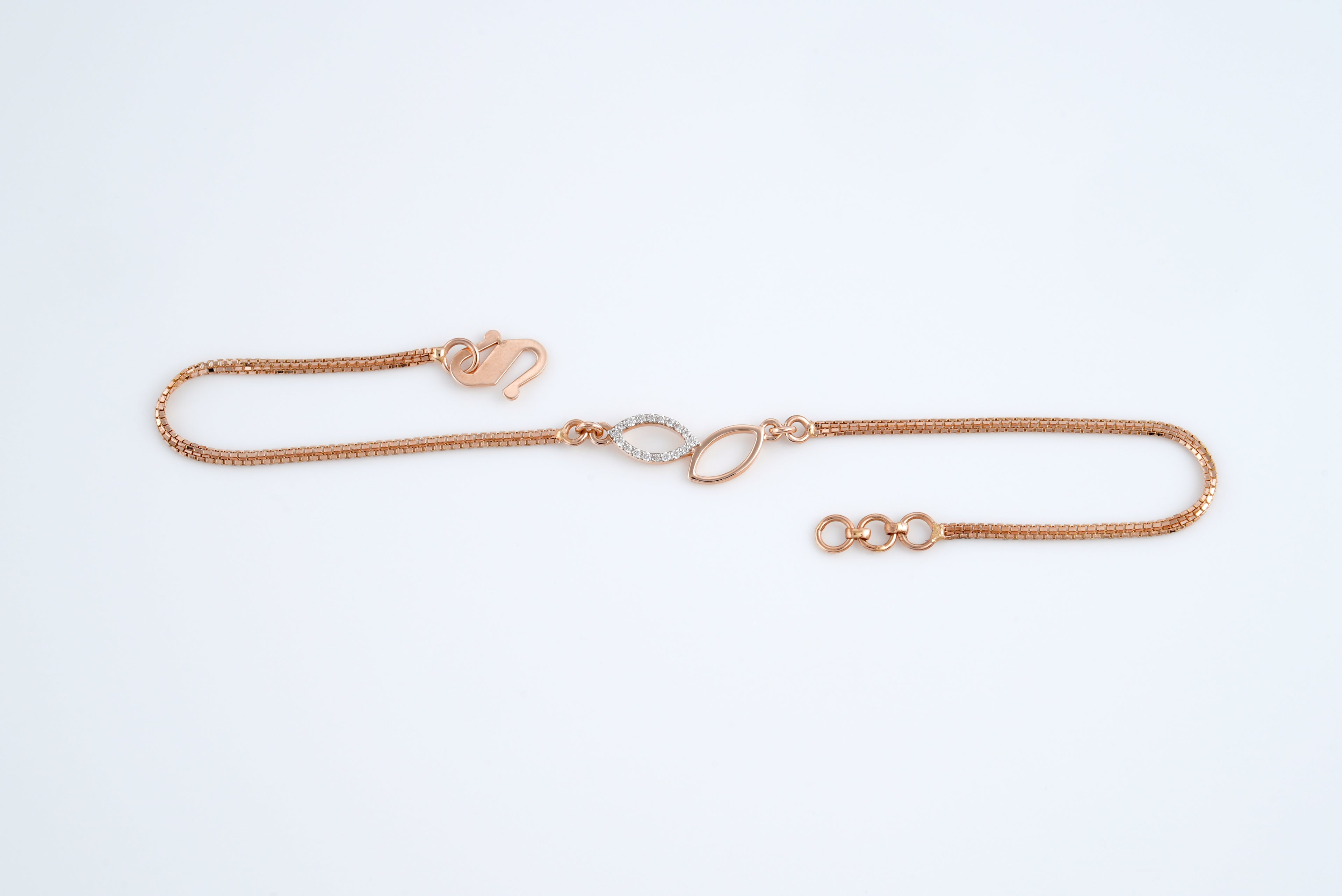 Twin Leaf Elegance Bracelet  -TBC22