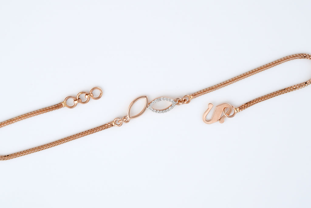 Twin Leaf Elegance Bracelet  -TBC22