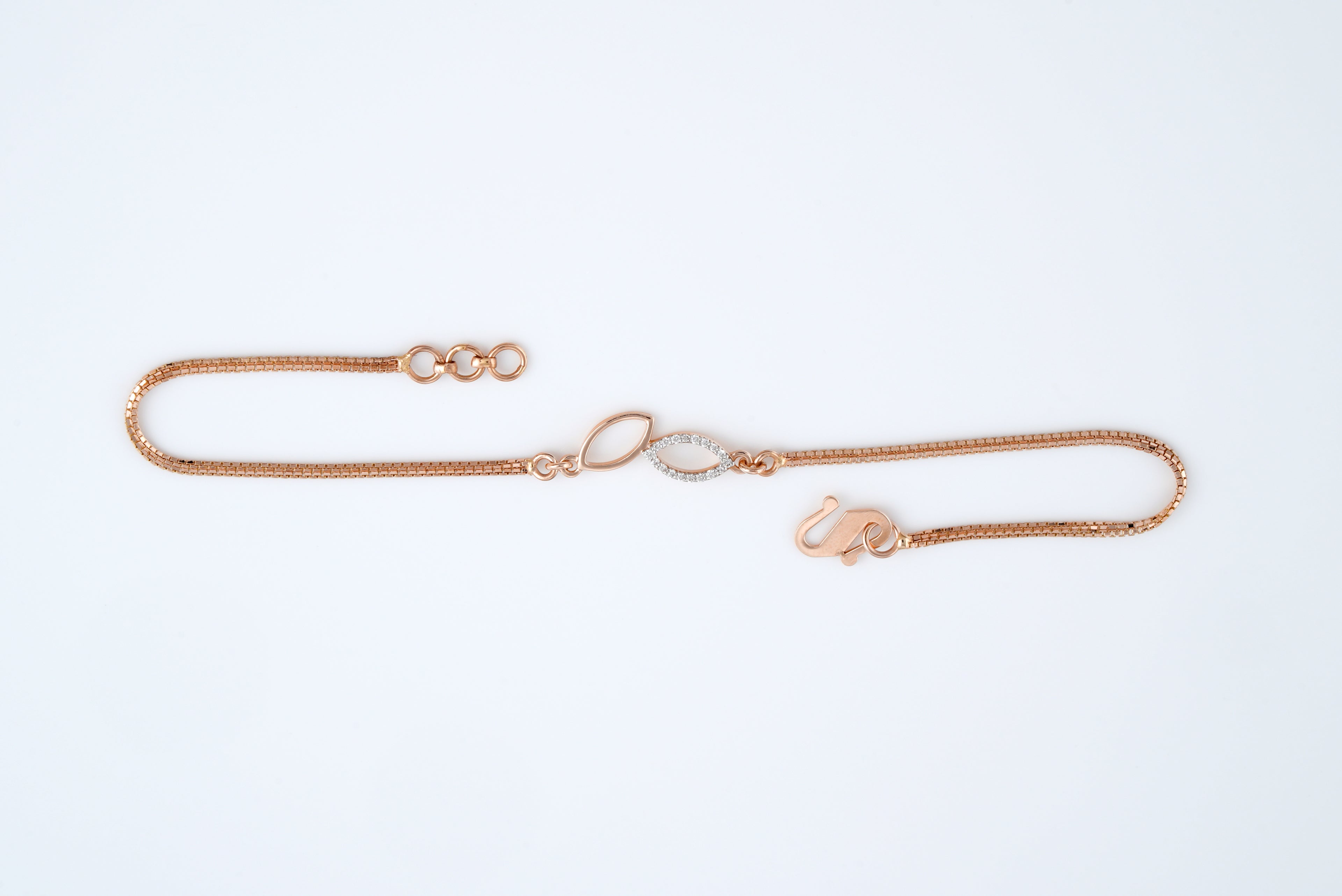 Twin Leaf Elegance Bracelet  -TBC22