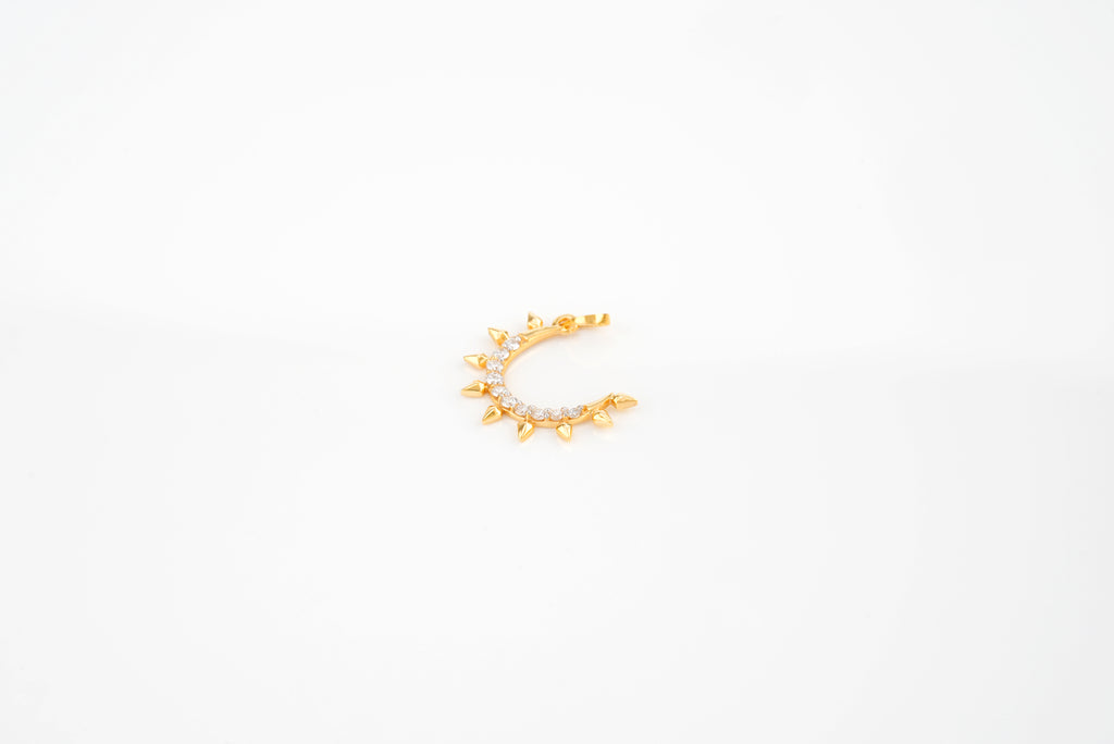 Nature Curve Diamond Pendant -  PND 27