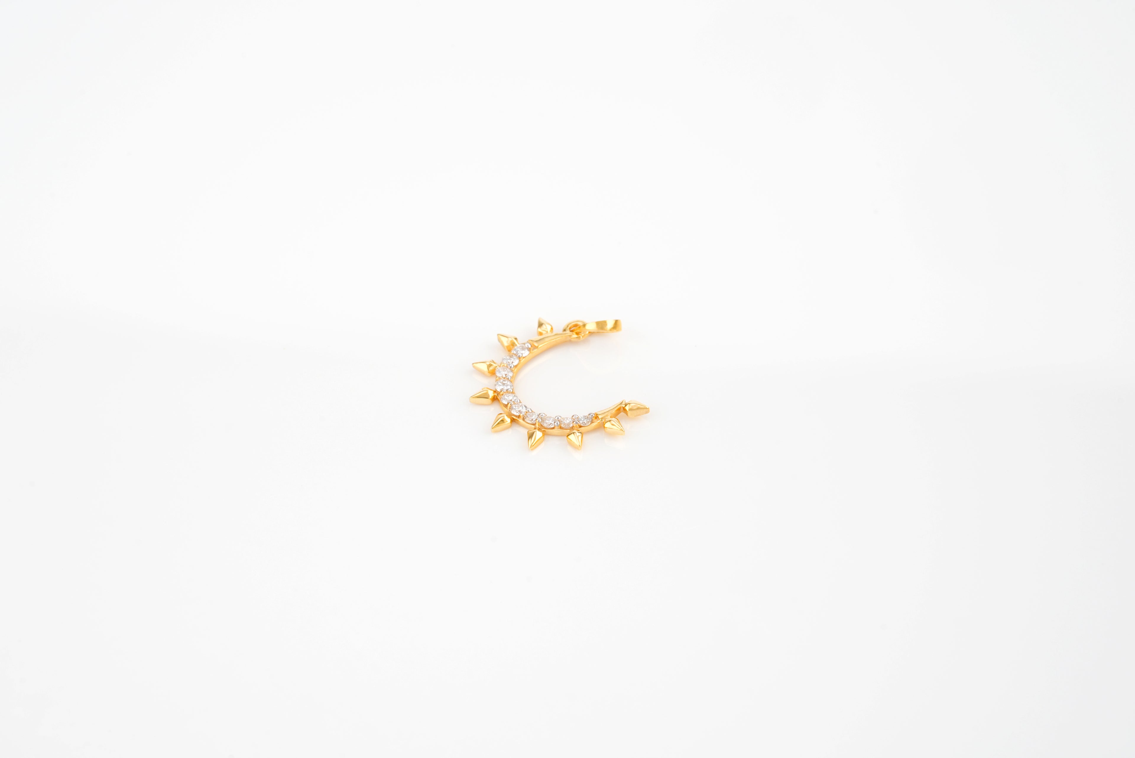 Nature Curve Diamond Pendant -  PND 27