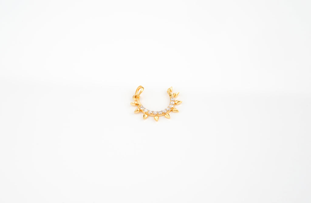 Nature Curve Diamond Pendant -  PND 27