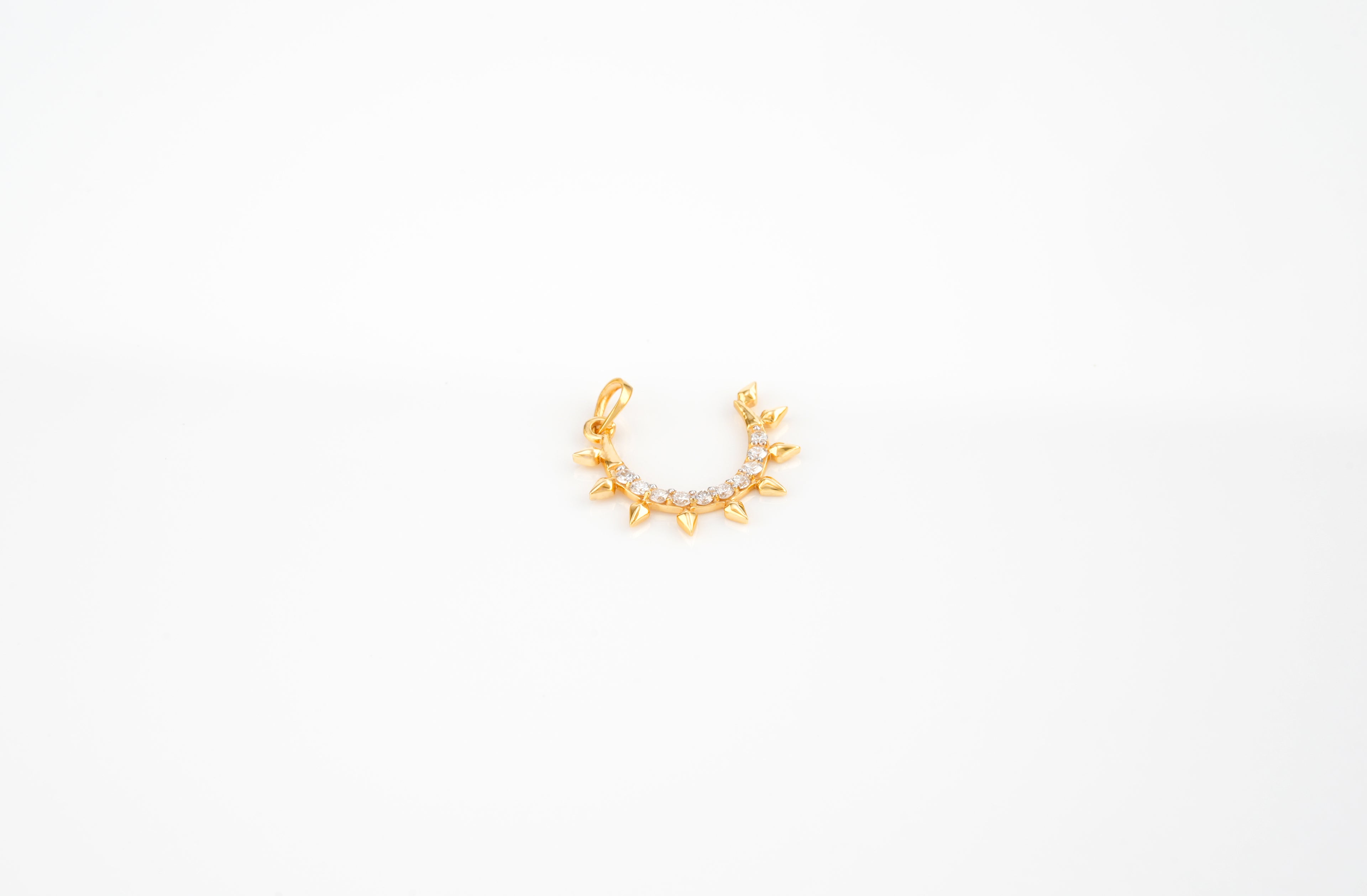 Nature Curve Diamond Pendant -  PND 27