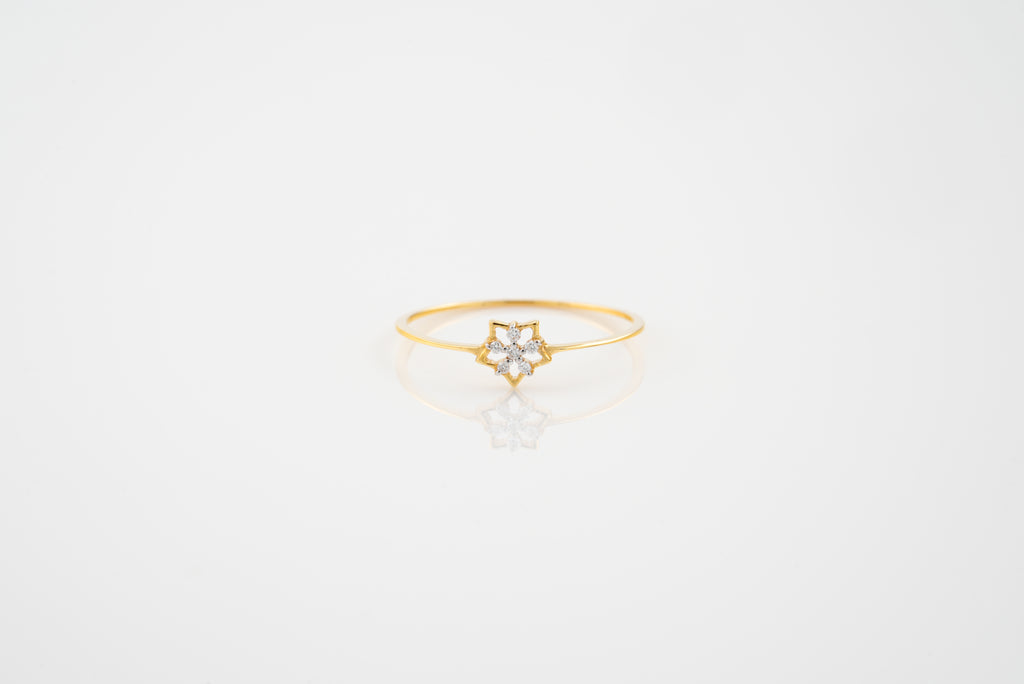 Floral Star Diamond Ring - RGD941