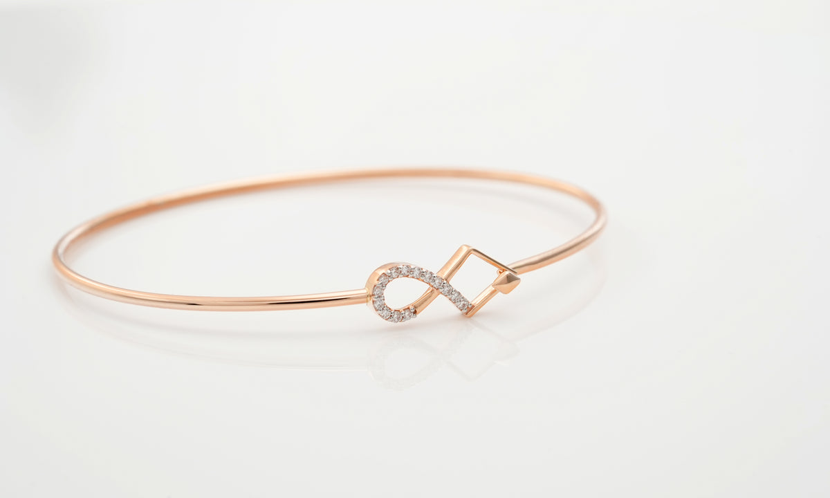 5 Infinity Bangle Infinity Arrow Bangle -PBD54 – CARATIERA DIAMONDS