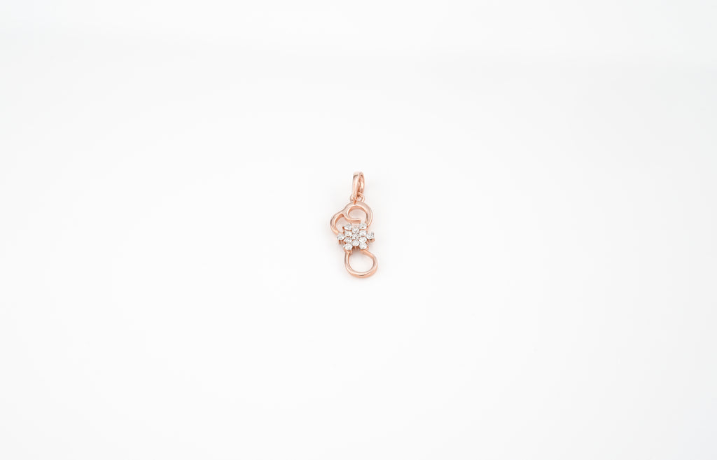 Blossom Curve Diamond Pendant  -PND 368
