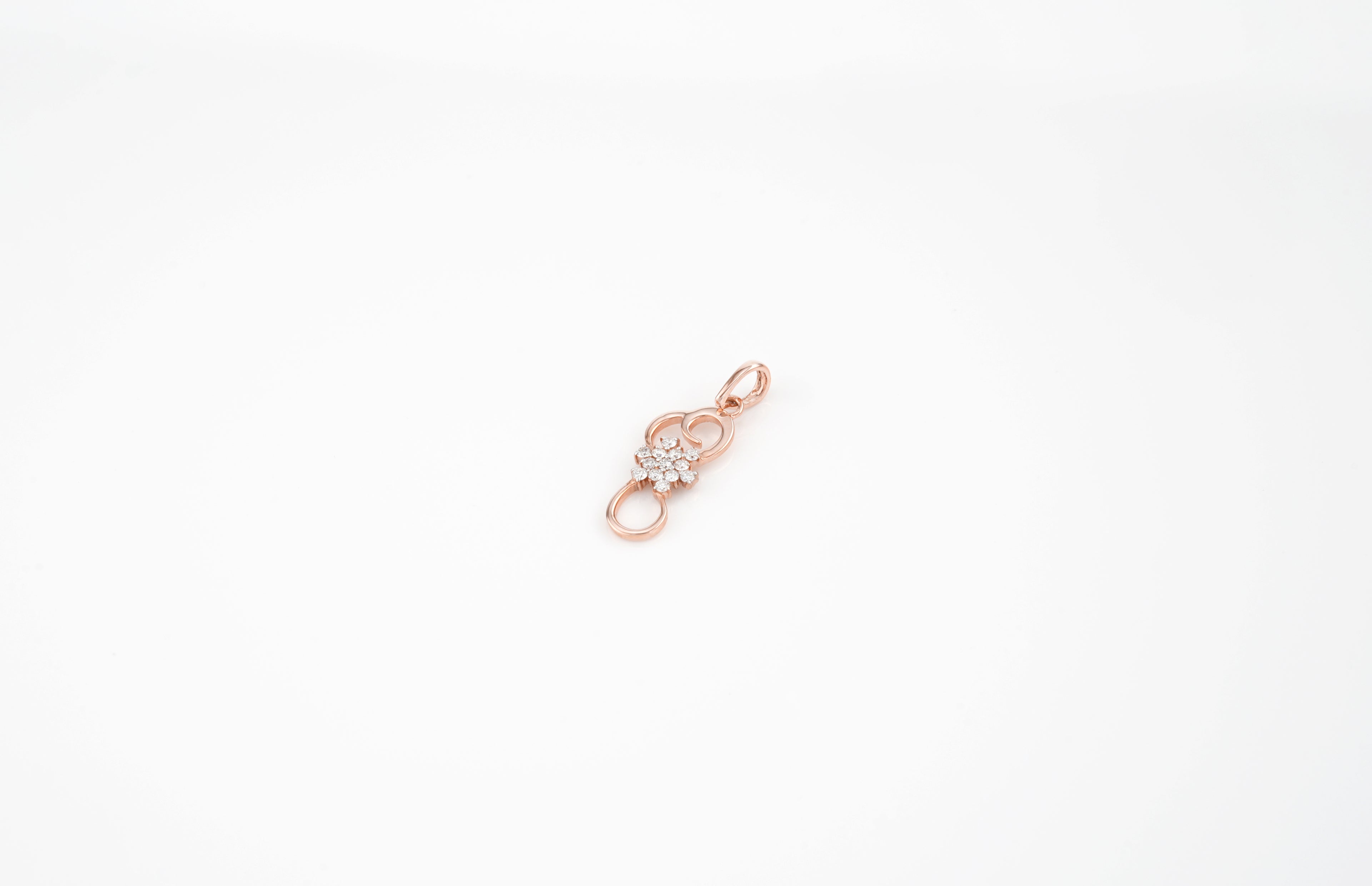 Blossom Curve Diamond Pendant  -PND 368