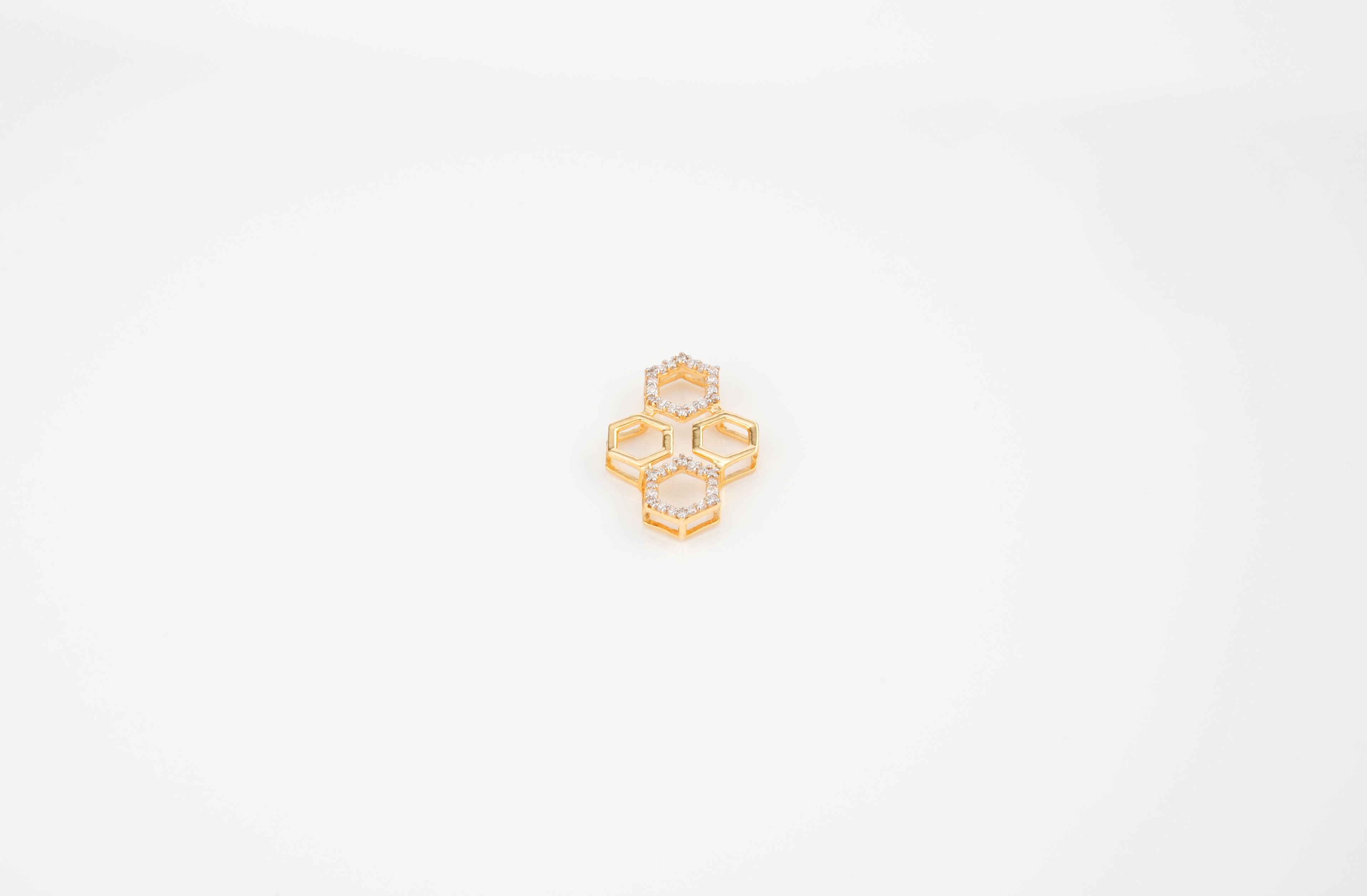 Golden Hive Elegance Pendant - PND113