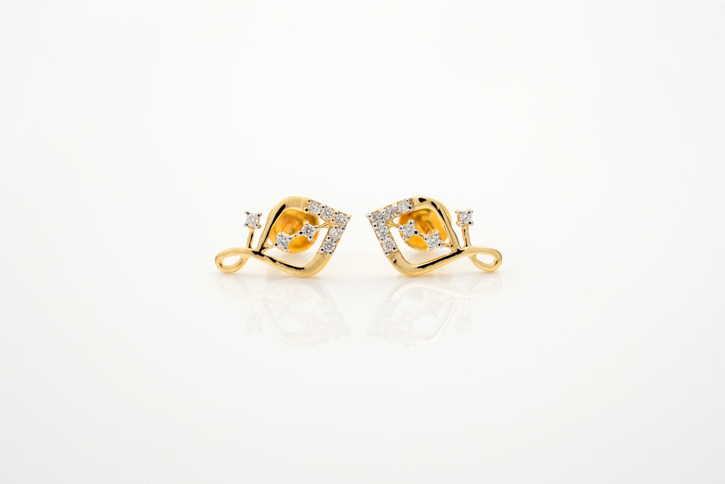 Ever leaf Sparkle Earring - STDD623