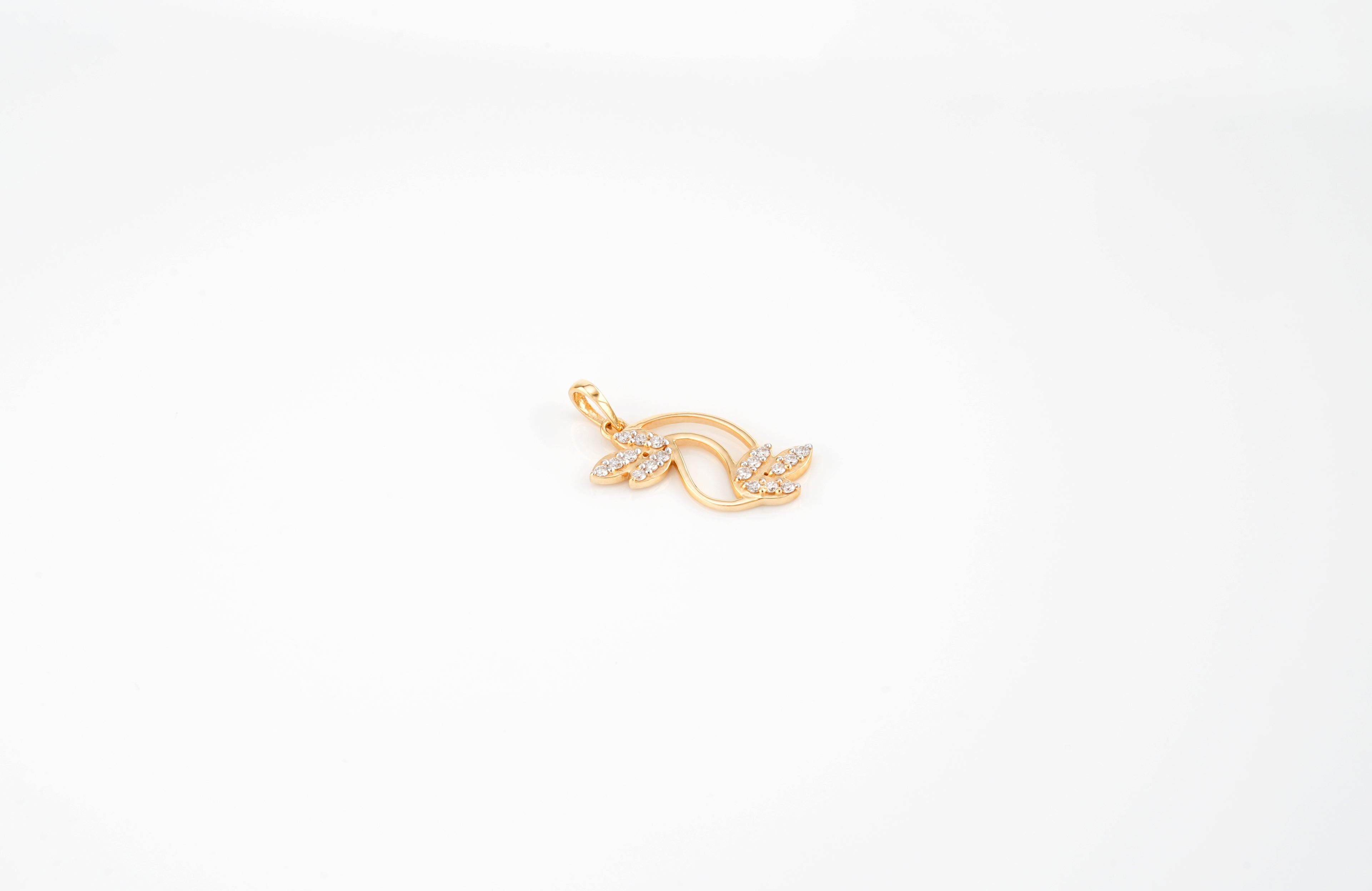 Nature Leaf Spark Pendant   - PND509