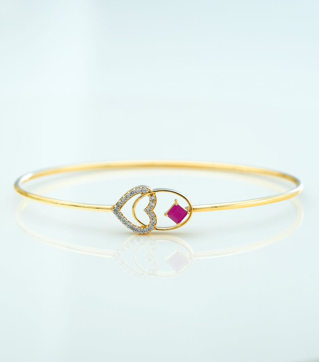 Royal Heart Prism Bangle - CPBD10