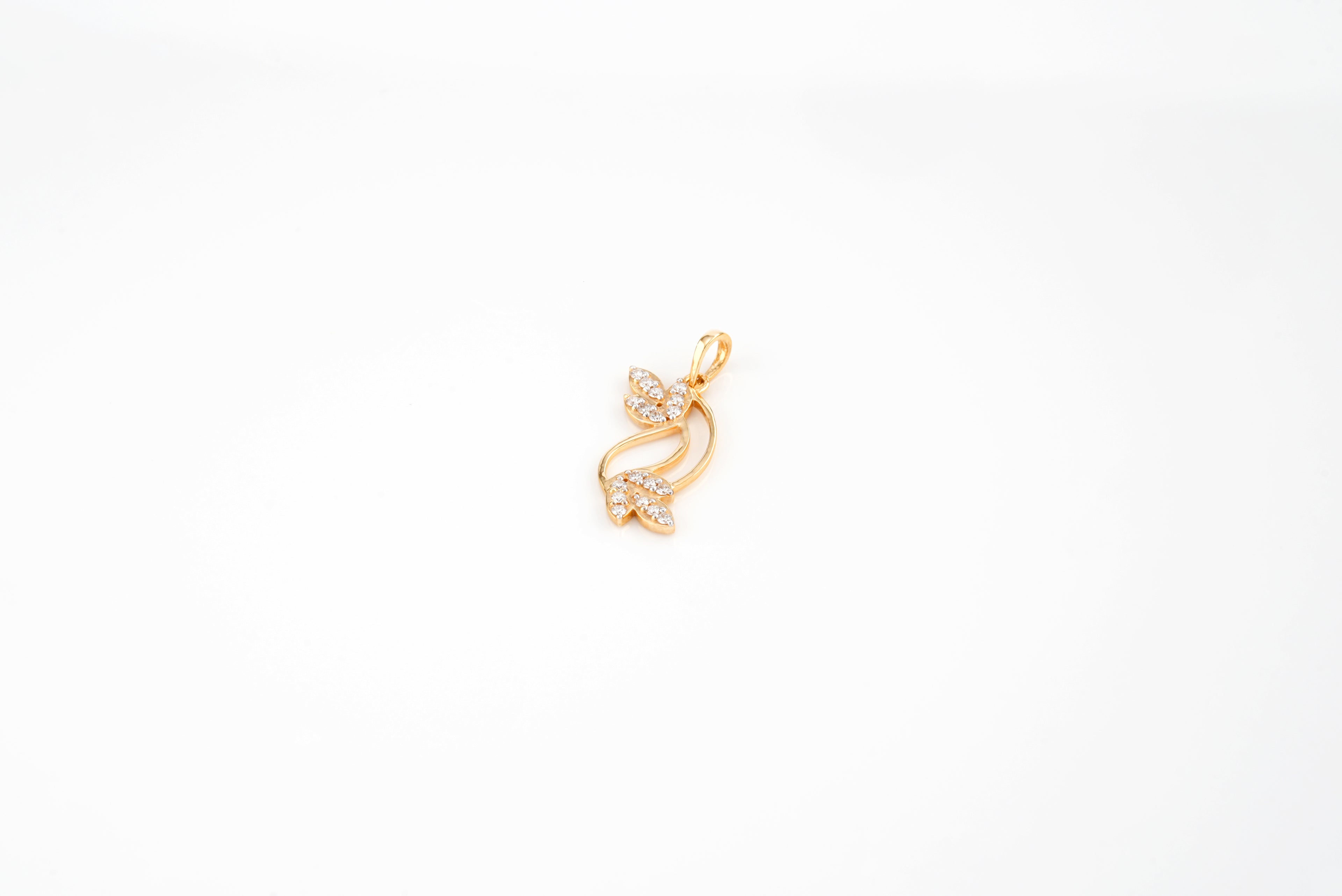 Nature Leaf Spark Pendant   - PND509