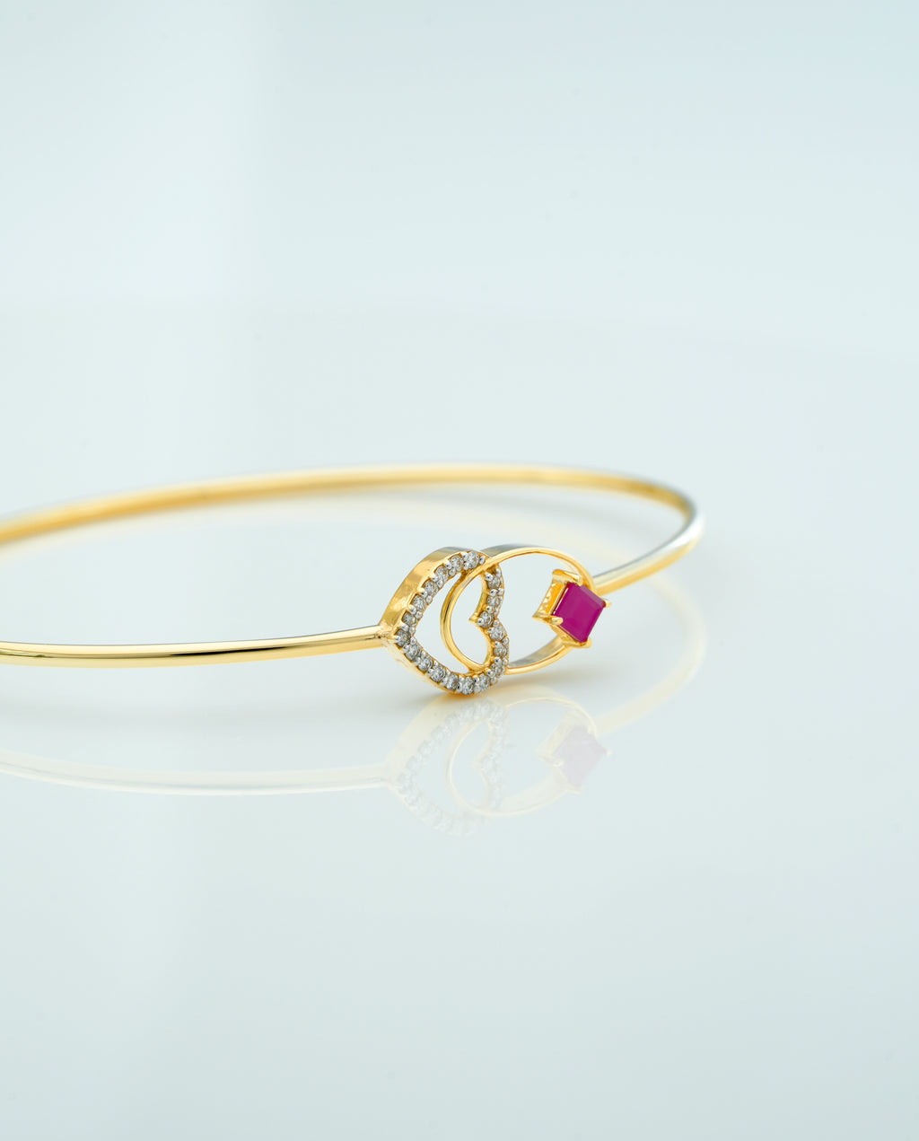 Royal Heart Prism Bangle - CPBD10