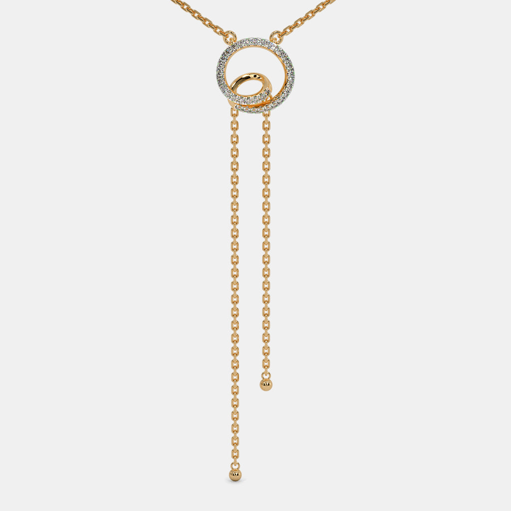 Circles Long Necklace  -NCD