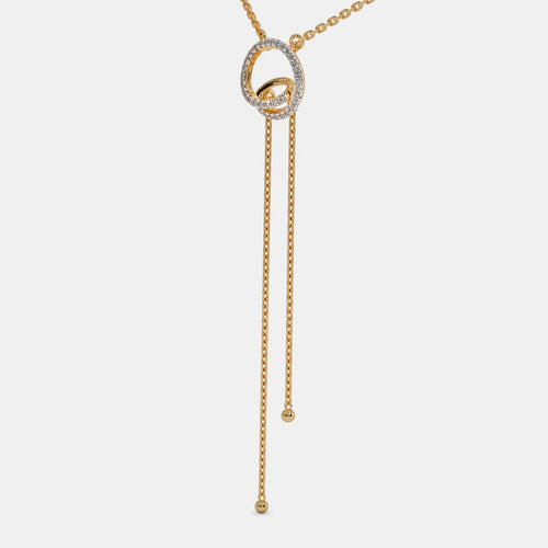 Circles Long Necklace  -NCD