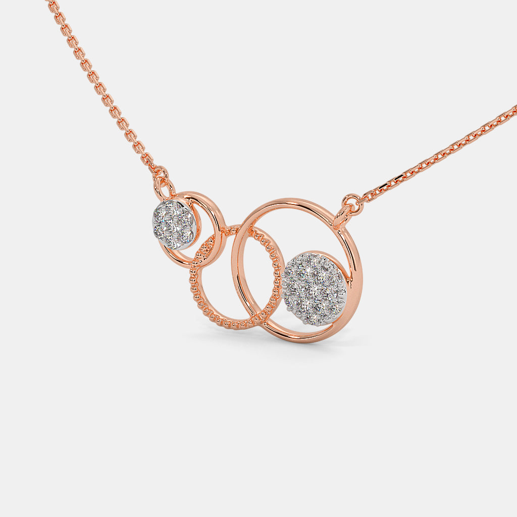 Twin Bloom Diamond Necklace - PND