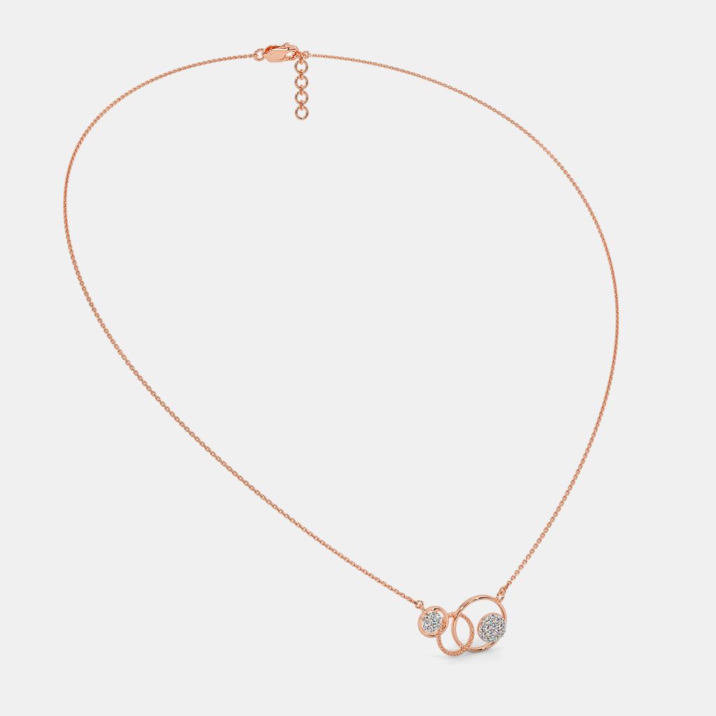 Twin Bloom Diamond Necklace - PND