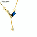 The Cerulean Cascade Necklace   CPDH44B