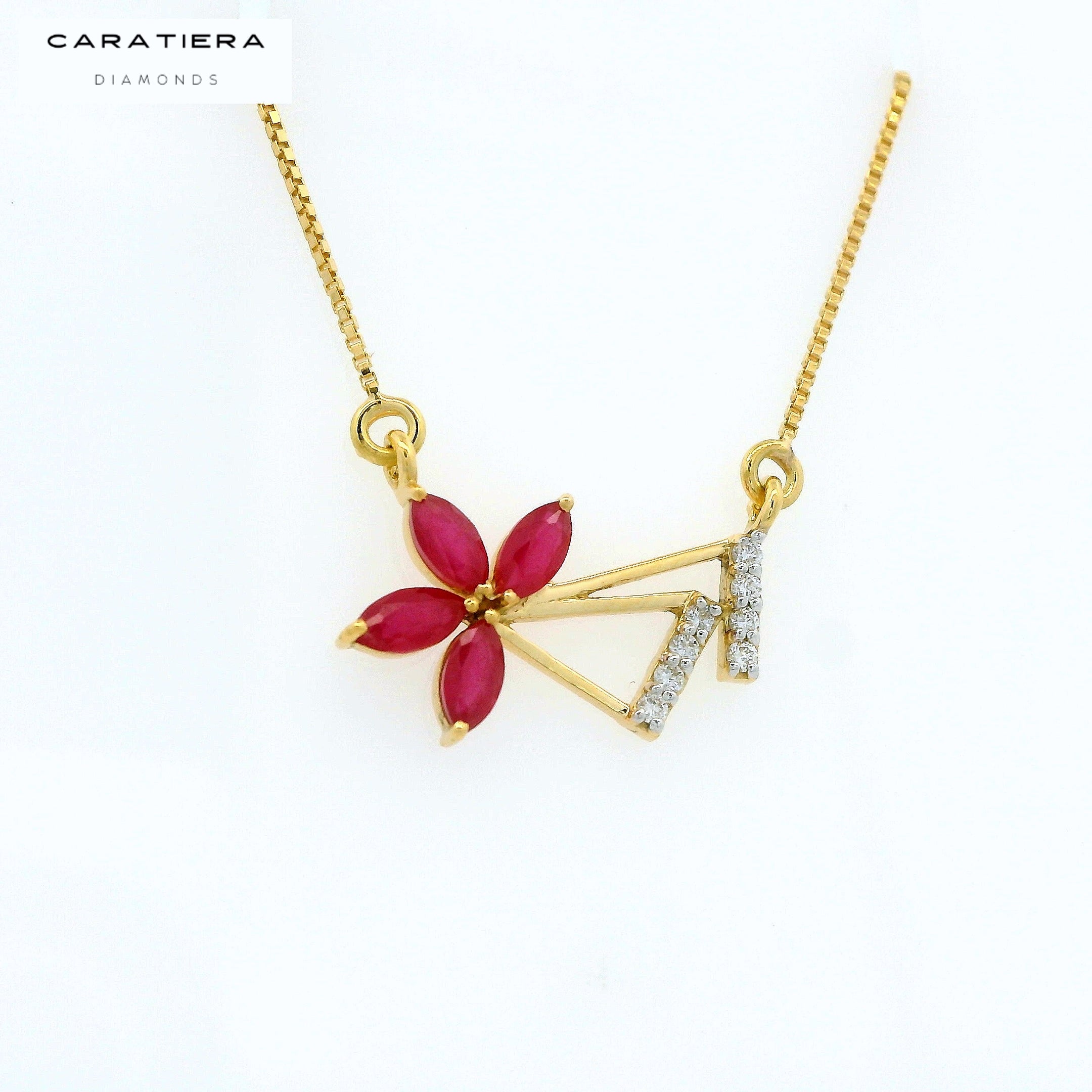 The Floral Monogram Pendant   -CPDH73