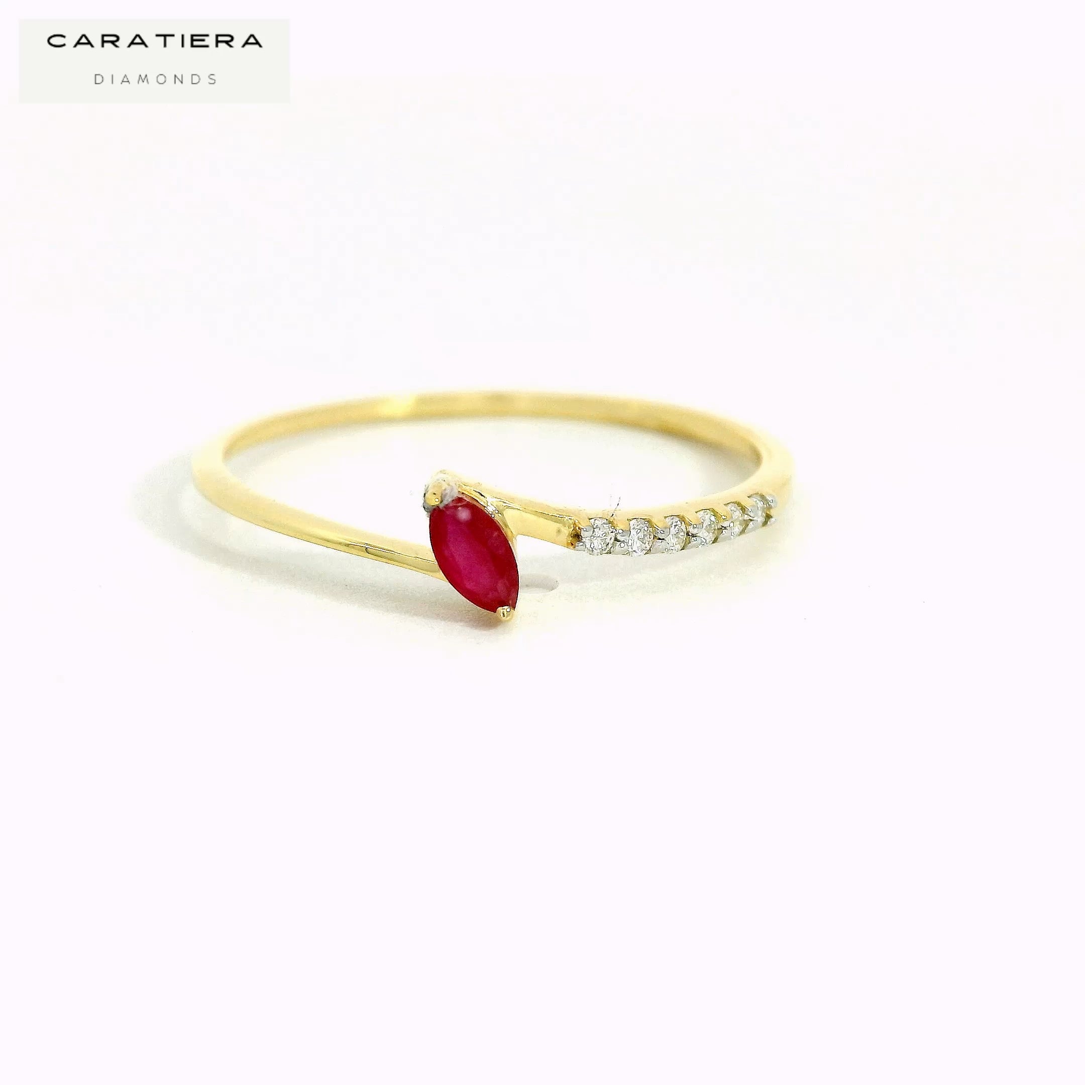 Ruby Drift Elegance  Ring   -CRG107R