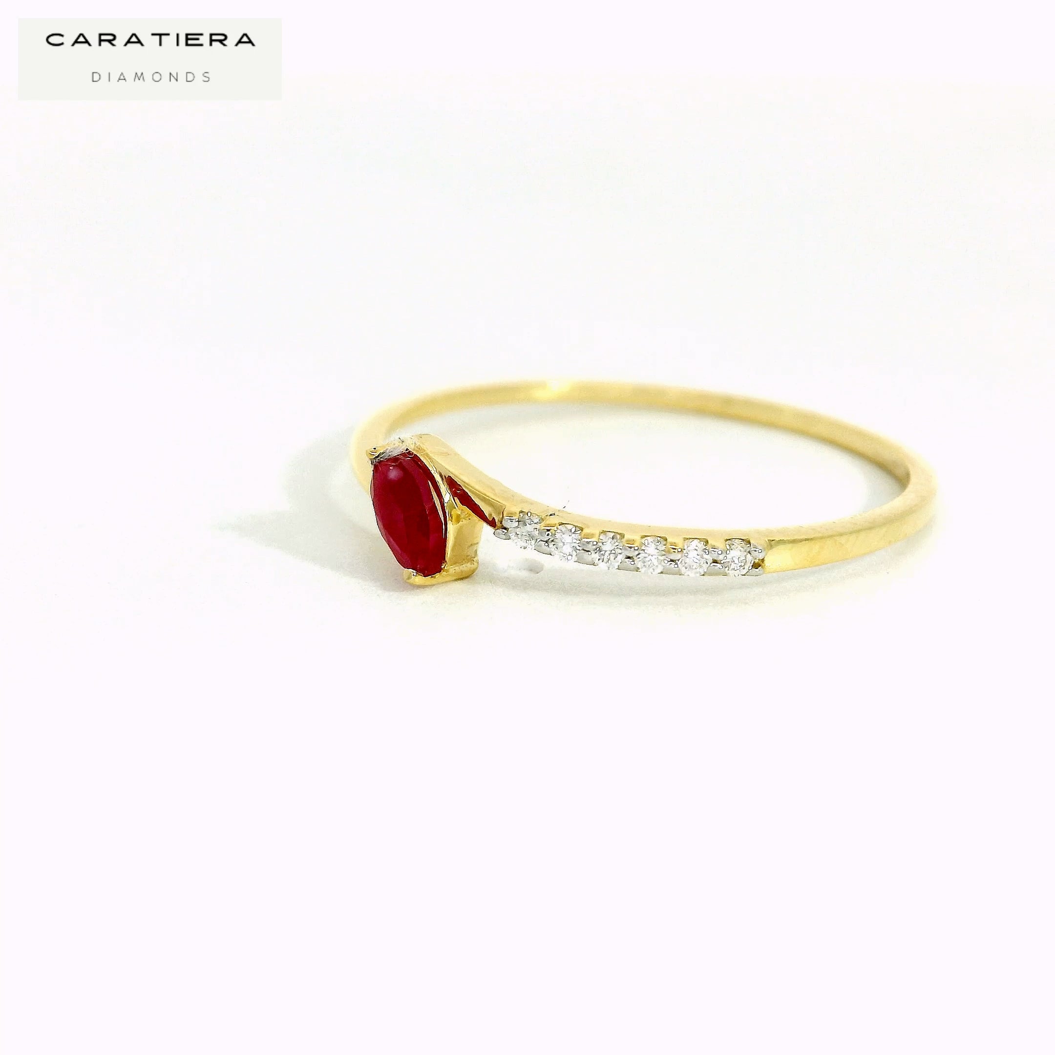 Ruby Drift Elegance  Ring   -CRG107R