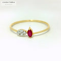 The Crimson Petal Ring  -  CRG110R