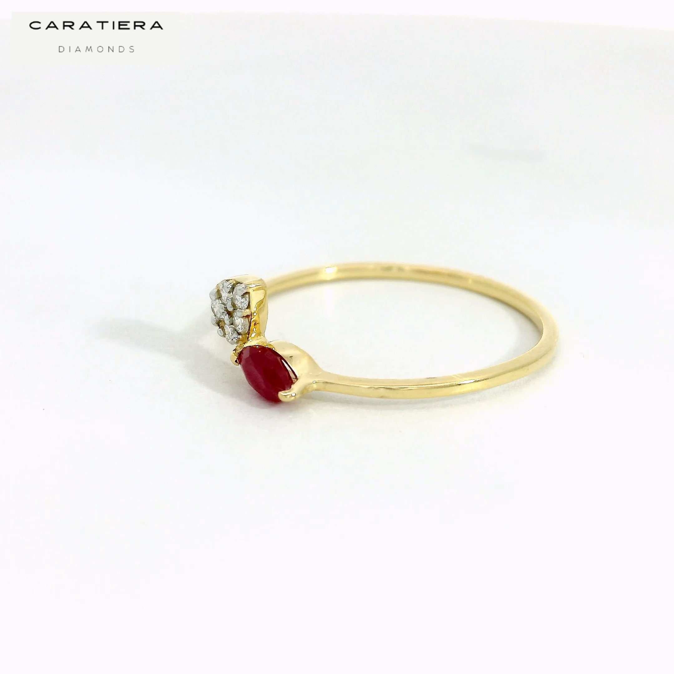 Crimson Leaf Ring   -CRG111R