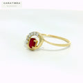 The scarlet petal ring   -CRG117