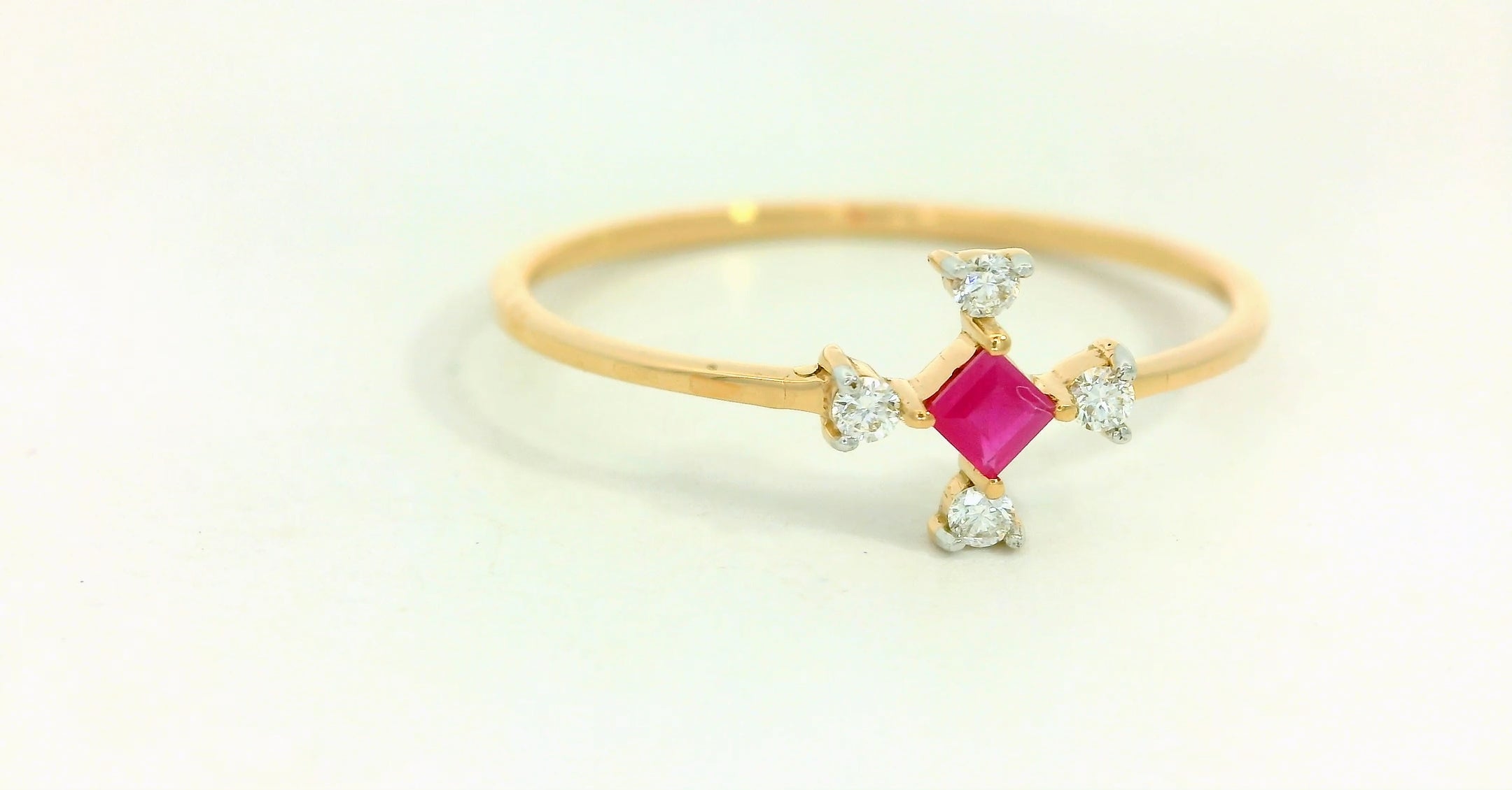 Ruby Star Harmony Ring -RGD36R