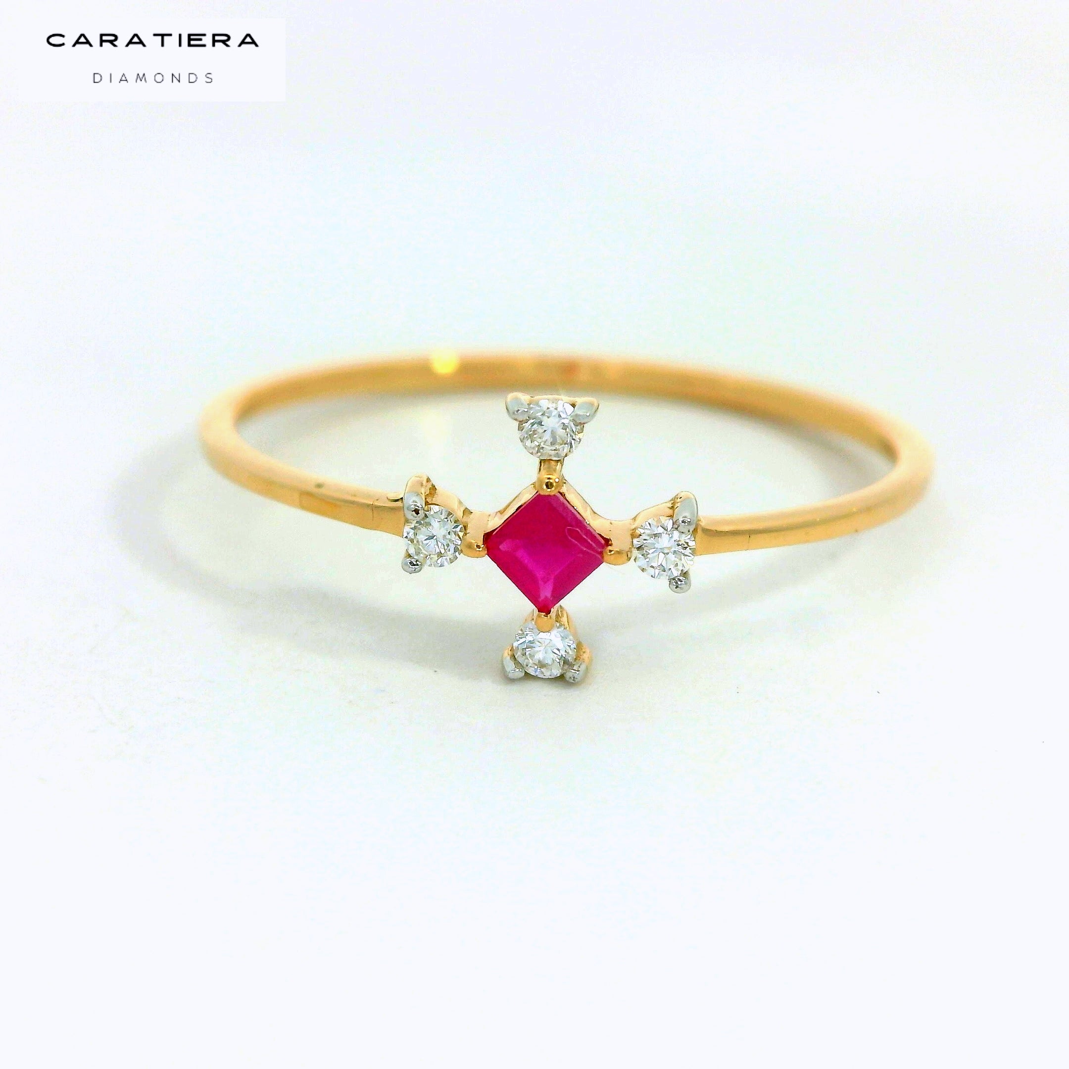 Ruby Star Harmony Ring -RGD36R