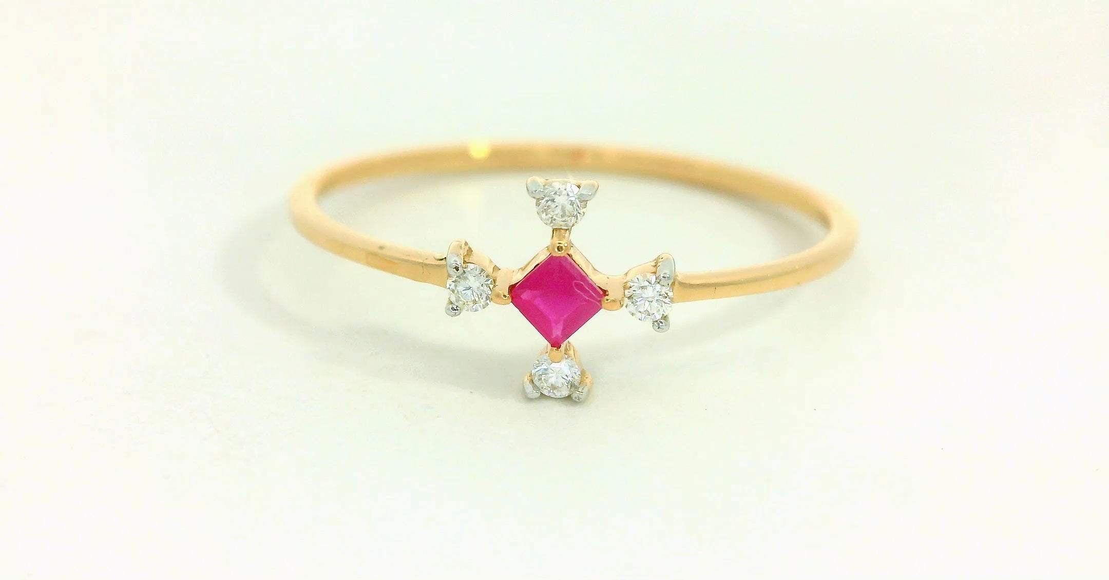 Ruby Star Harmony Ring -RGD36R