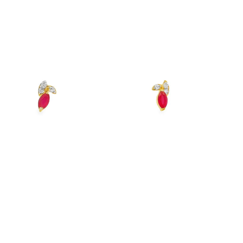 Radiant Flora Drops Stud   -CSTD108R