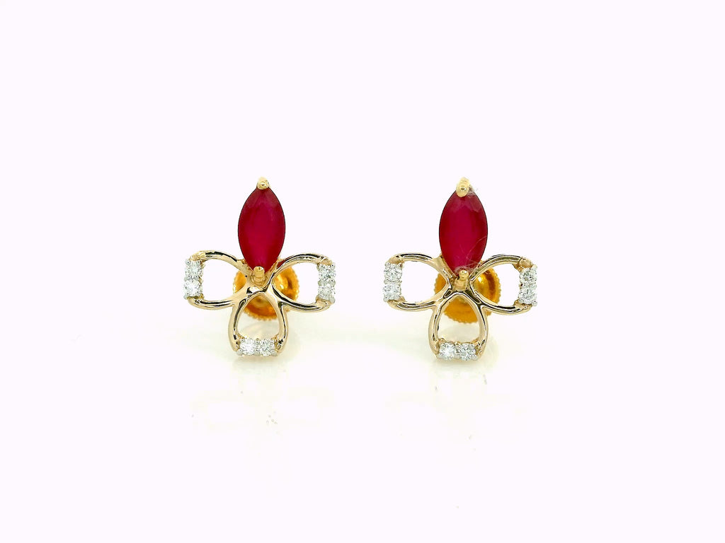 Nakshatra Ruby Studs - CSTD22R