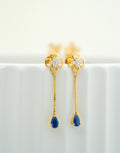 Blue Blossom Drop Diamond Stud  - CSTD 28