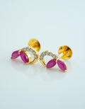 Imperial Ruby Blossom earring - CSTD 34