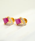 Luxe Ruby Spark Studs - CSTD42