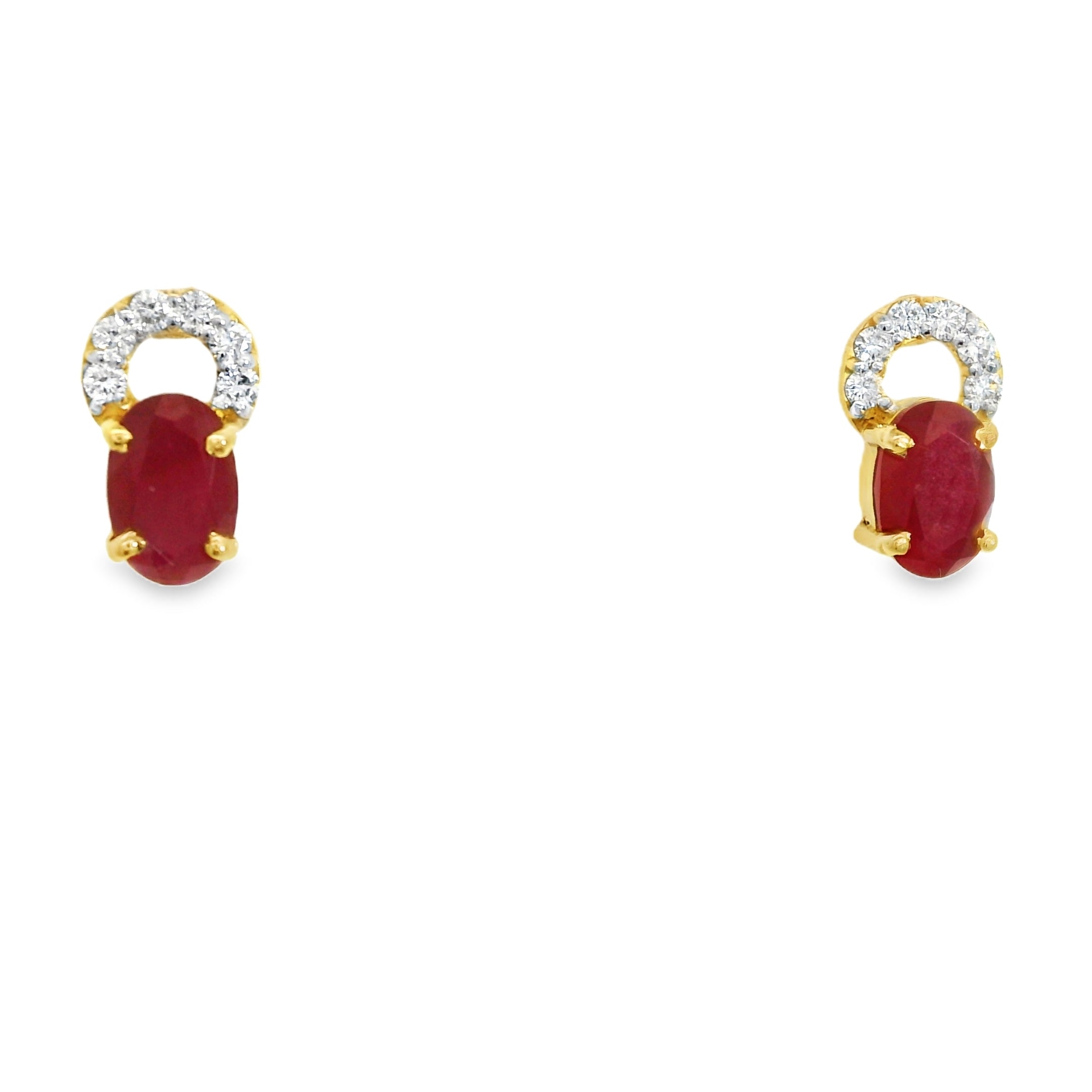 Radiant Ruby Serenity  Stud  - CSTD45R