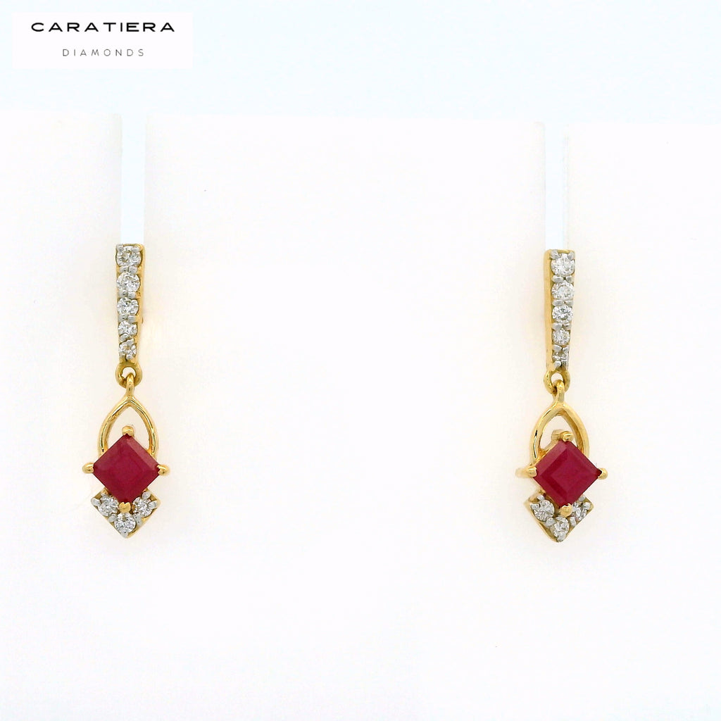 Royal Ruby Earrings   - CSTD90R
