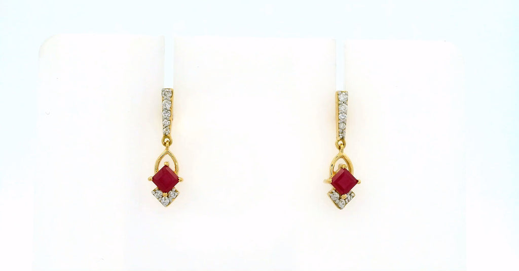 Royal Ruby Earrings   - CSTD90R